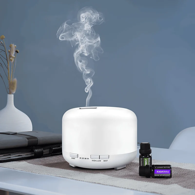 Farverig 4-i-1 Aroma-Diffuser med Bluetooth og Lys