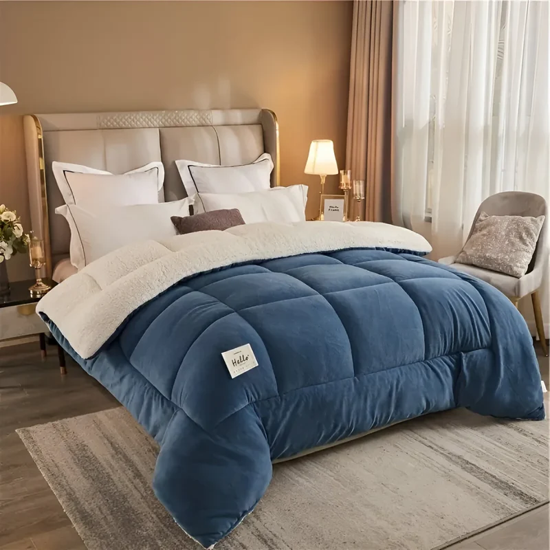 Blødt Fleece Sengetøj 155x220 - Varmt og Komfortabelt Sæt