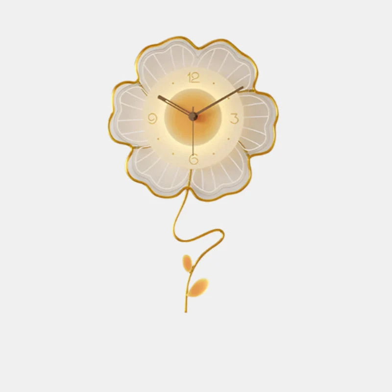 Stilfuldt Blomstervægur med Lydløs Komfort