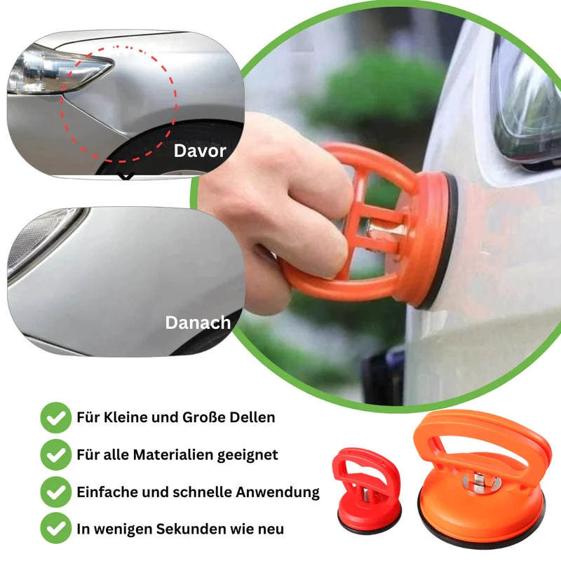 Dellenzieher Set (2 Stück) - macht Auto-Dellen unsichtbar