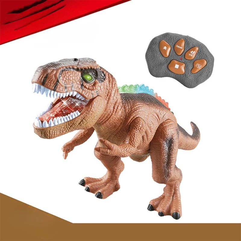 Fjernstyret dinosaur legetøj med lys og lyde til børn