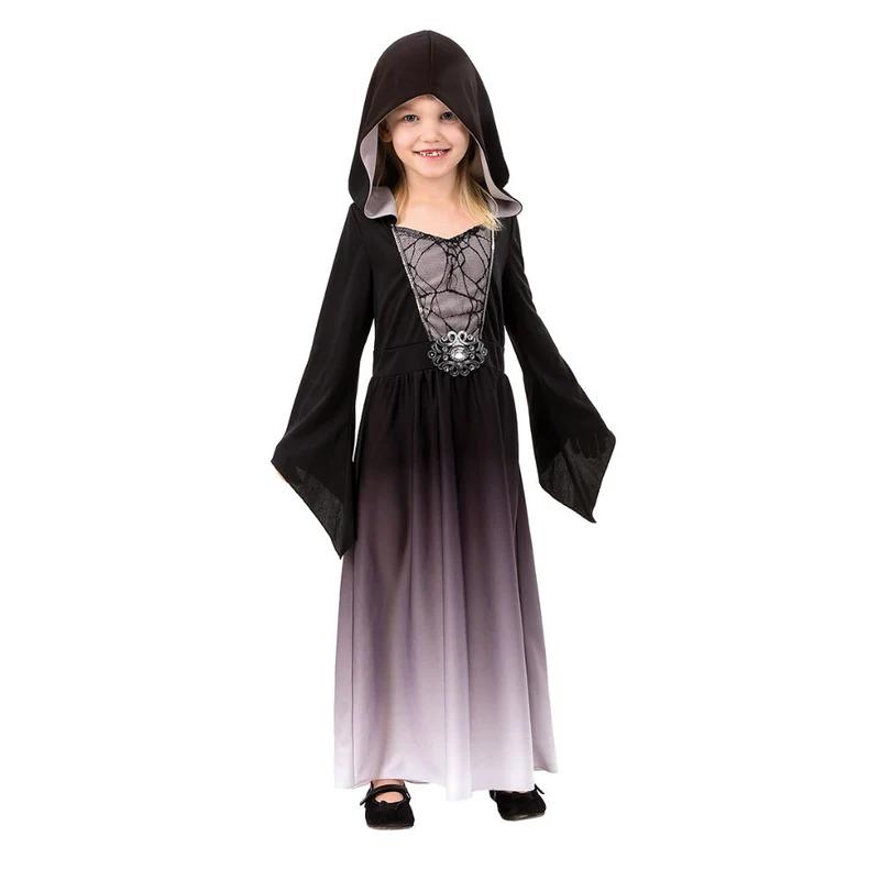 Halloween grå kläning med huva