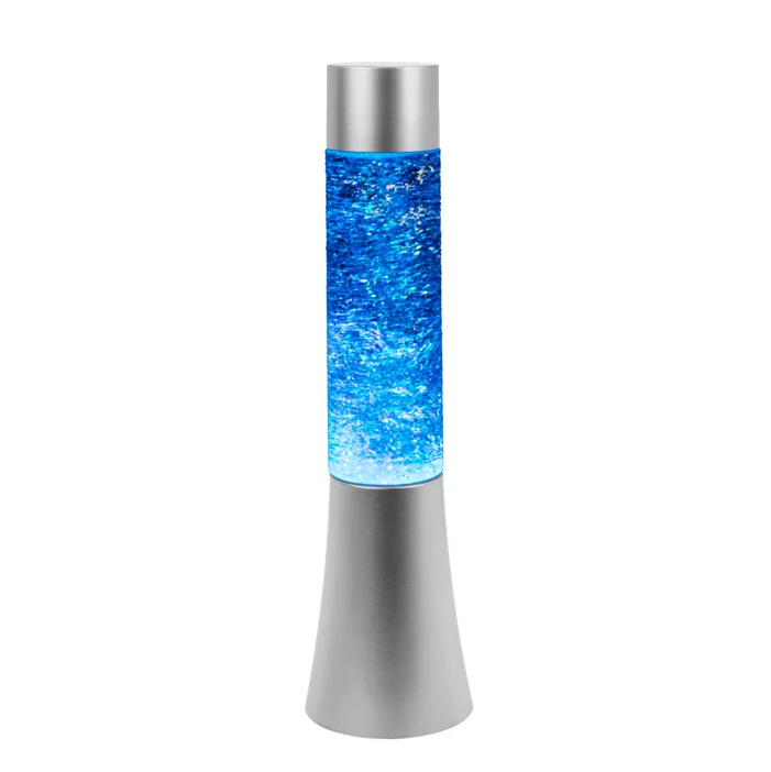 Glitter lampa med färgskiftande LED Ljus