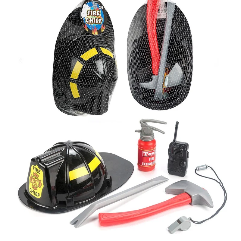Brandmanshjälm med tillbehör