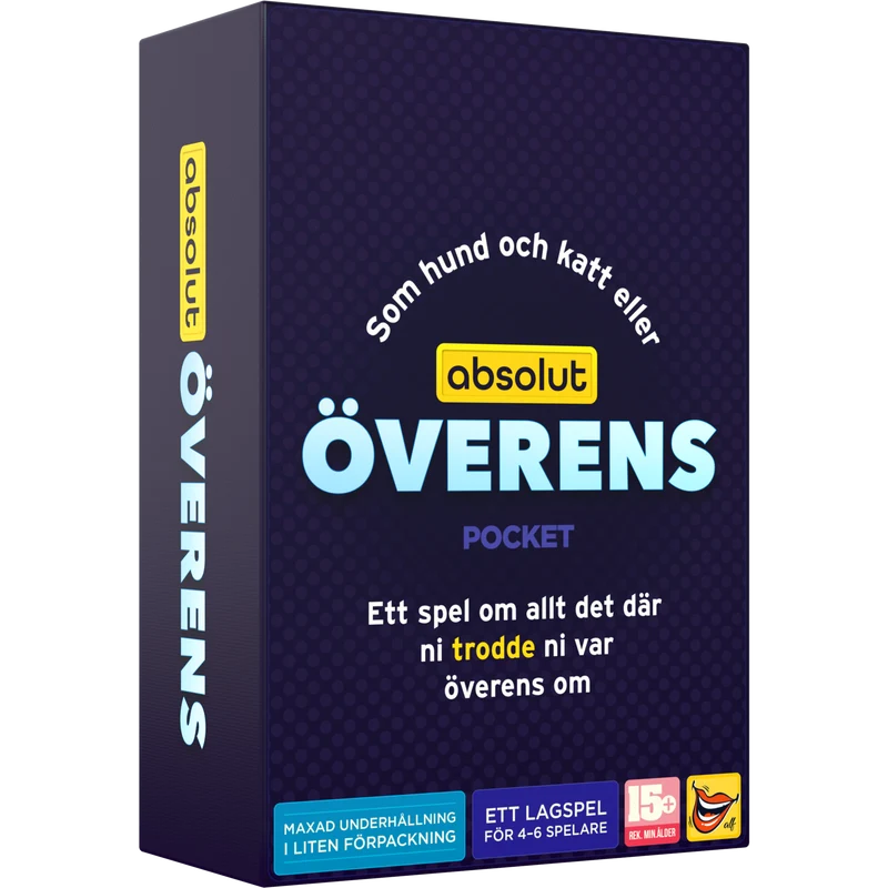 Sällskapsspel - Absolut Överens Pocket