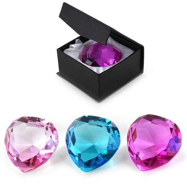 Diamant hjärta, ljus lila