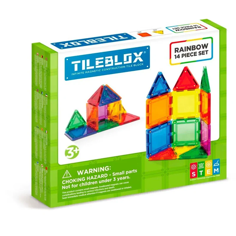 Tiles Rainbow 14 bitar - Byggklossar med Magneter