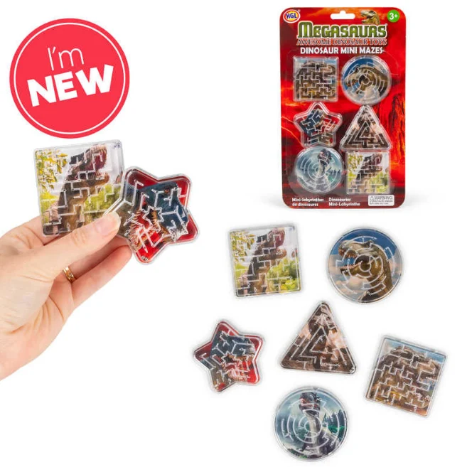 Mini Mazes 6pk- Dinosaur