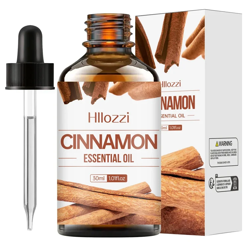 100% Ren Kanel Æterisk Olie til Aromaterapi, Diffuser og Massage