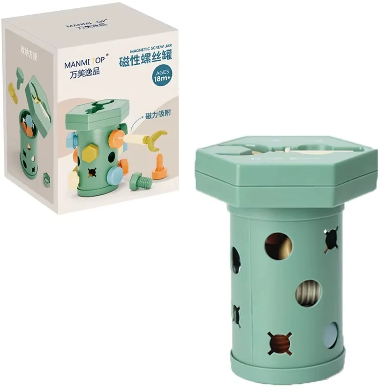 Magnet Toys™ - Kreativitet & Motorik - Montessori Skjut- och skruvkul