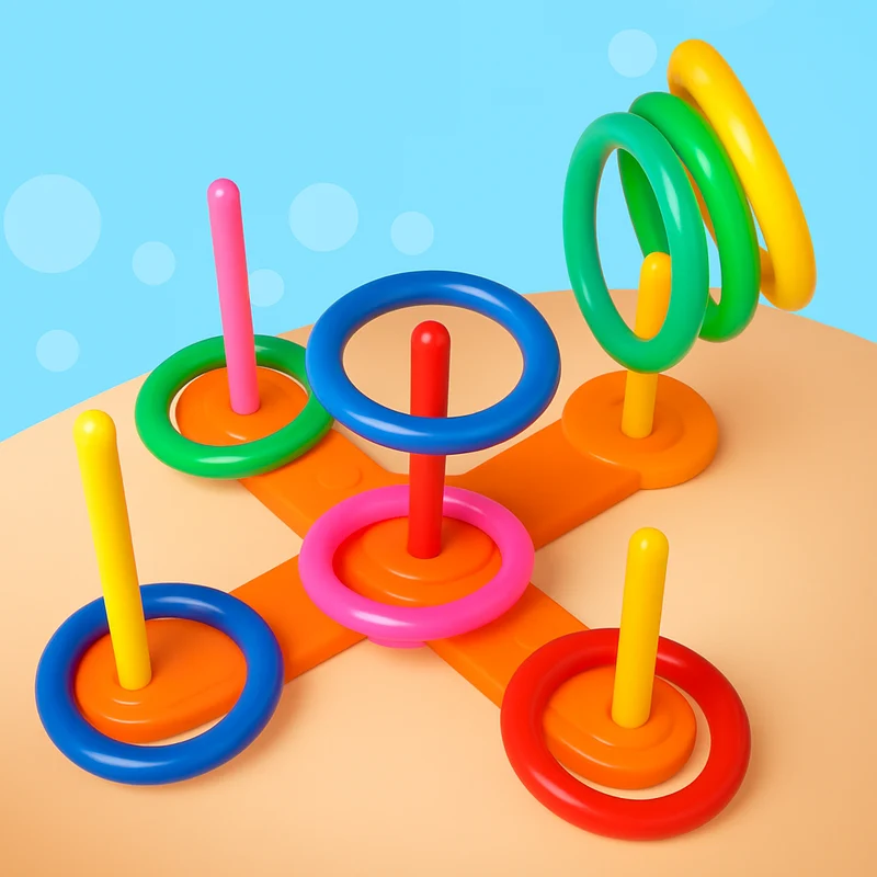 Hoop Ring Toss™ – Kasta och göra mål – Kastringar Lekredskap för utomhusbruk