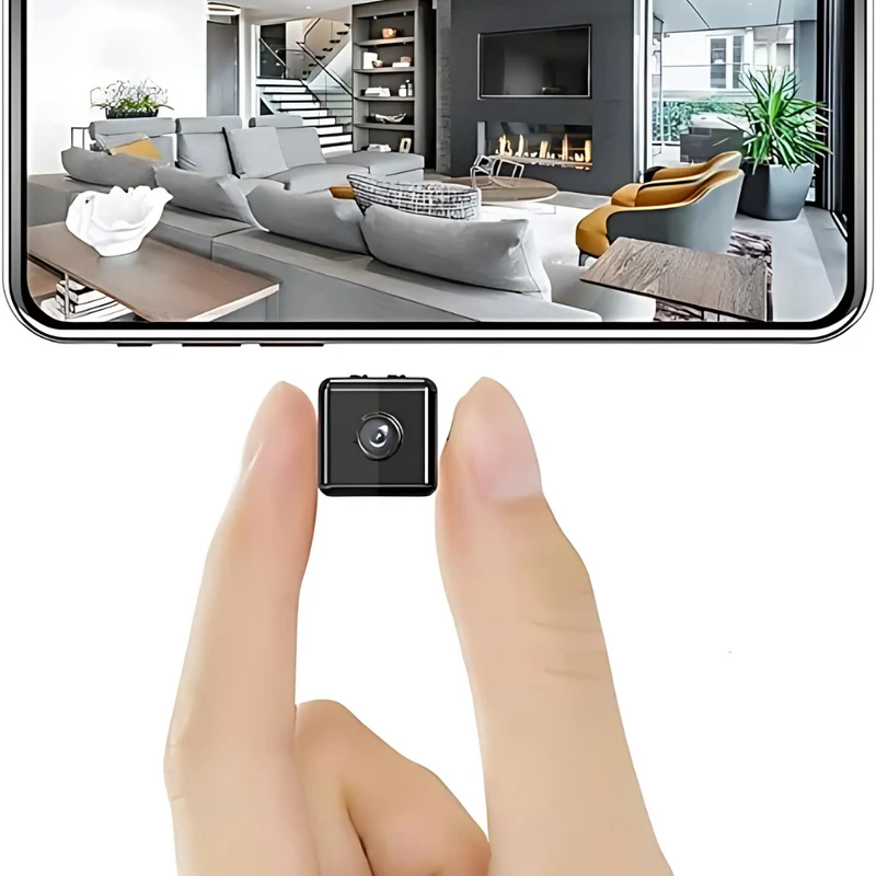 Trådløs Mini Kamera med Wifi, Genopladelig, 1080 HD