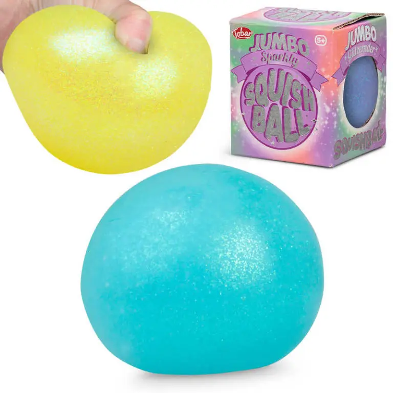 Stressboll Jumbo Skimrande Glitter