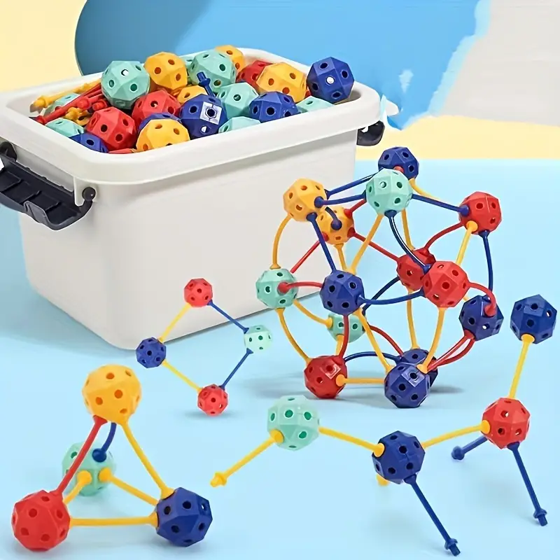 Connect Beads™ - Flexibla PVC-pärlor - Geometriska byggklossar i 3D