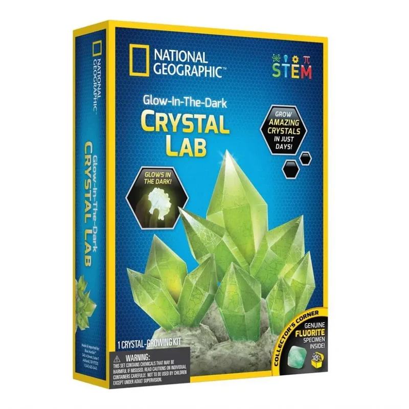 National Geographic Experiment Kit Självlysande Kristallodling