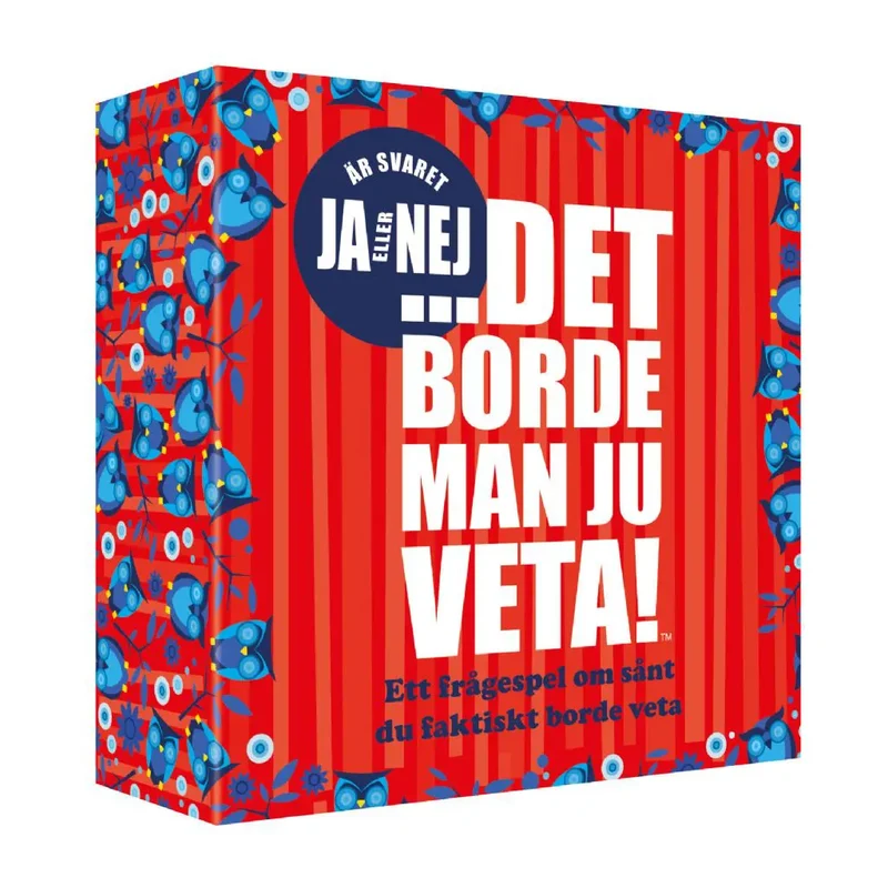 Sällskapsspel Det Borde Man Ju Veta! Ja eller Nej