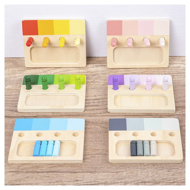 Woods™ - Färgglad Montessori-leksak - Roligt bräde för lärande