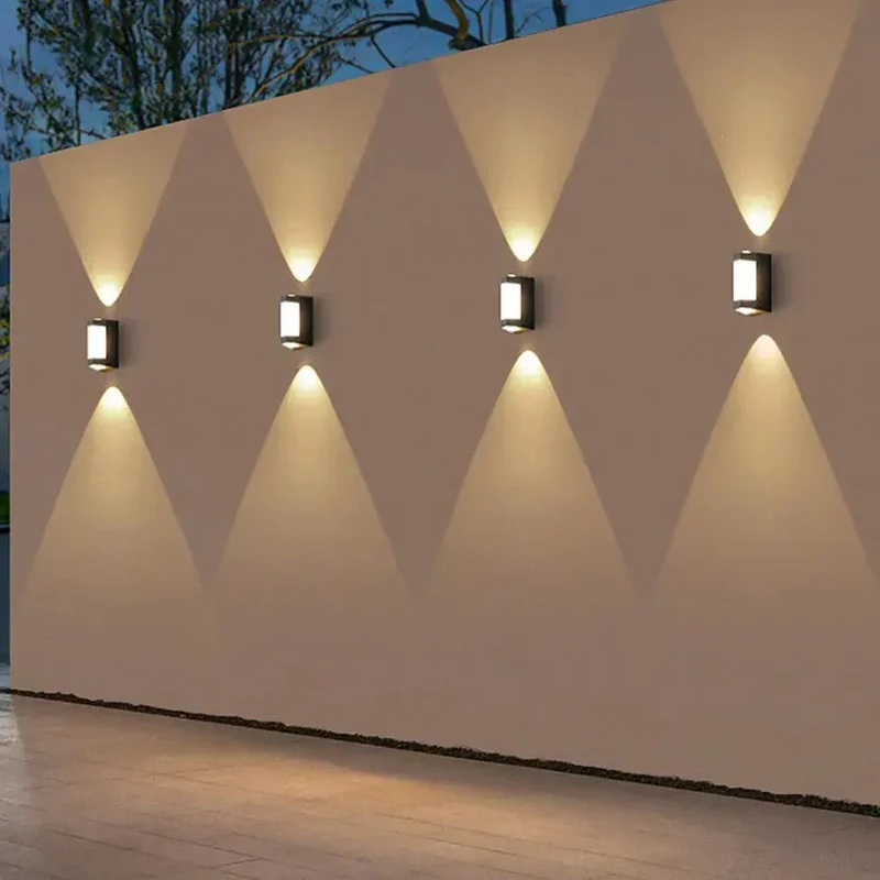 Utomhusvägglampa Vattentät Metall LED-lampa