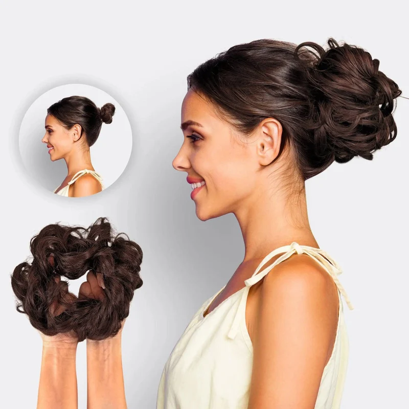 Hårforlængelse Scrunchie – BunHår