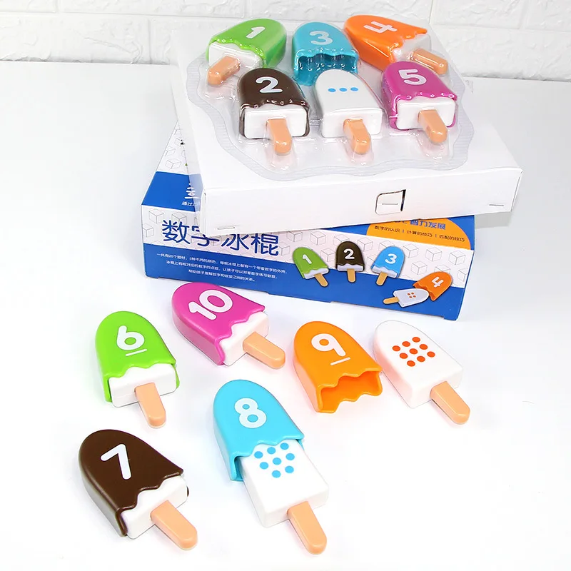 Maths Popsicles™ - Sifferskoj med glass - Matematikspel