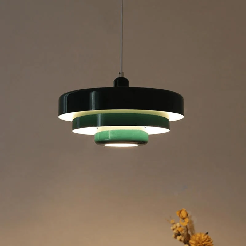 Pendellampa Retro Grön Metall Taklampa