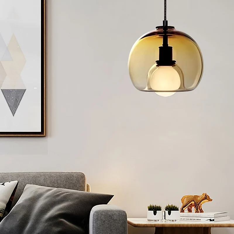 Pendellampa Modern Glas Takarmatur