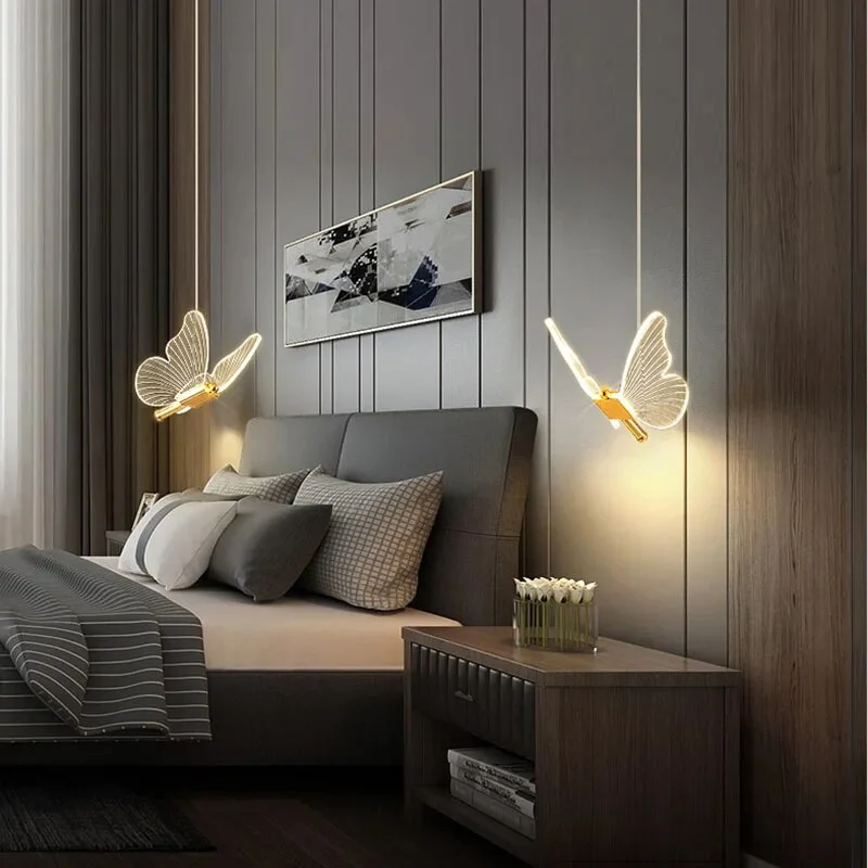 Pendellampa Modern Fjäril LED väggarmatur