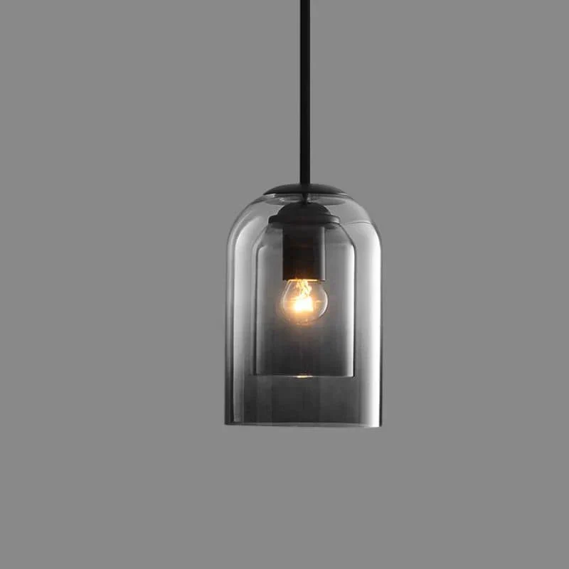 Pendellampa Glas Skärm Modern Hängande Lampa