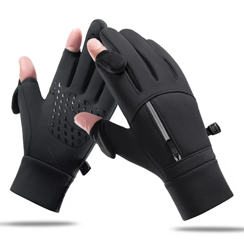 Vinterhandsker med foldbare fingerspidser - Vandafvisende og vindtætte - M–XL
