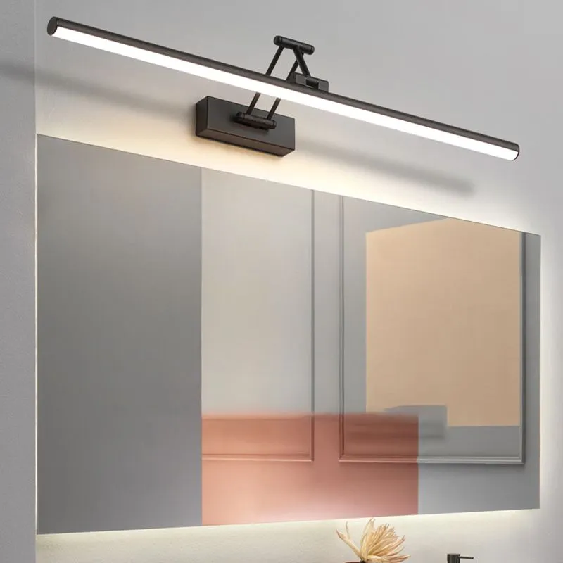 Modern justerbar LED vägglampa för badrum