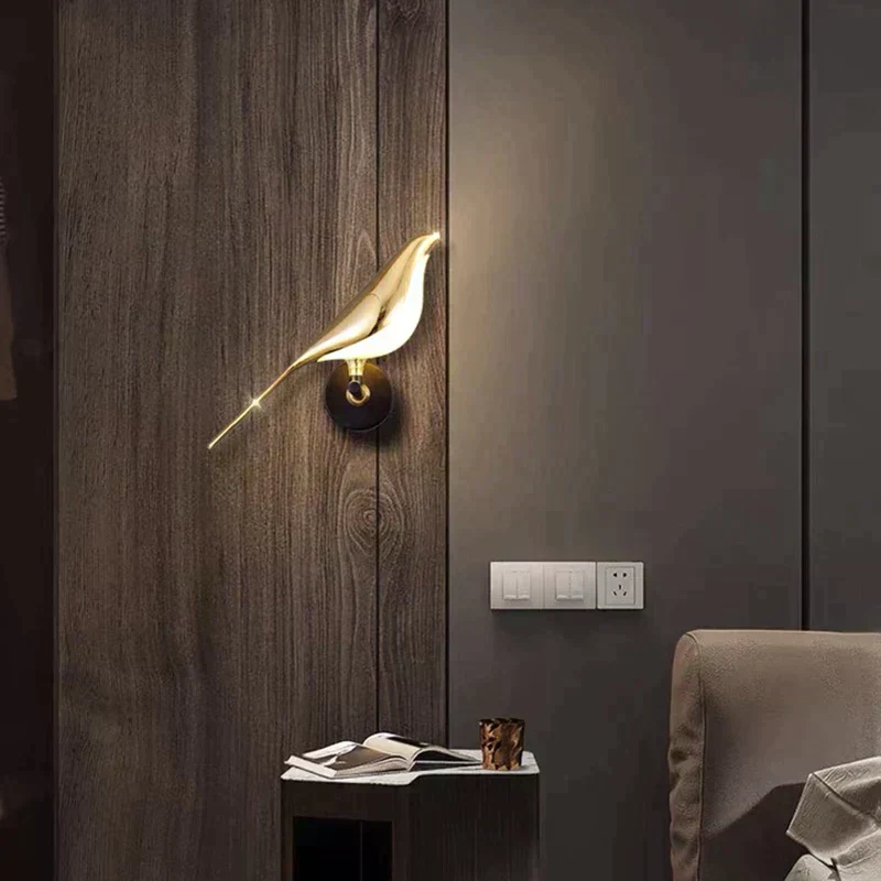 Vägglampa Modern LED Fågel Dekorativ Lampa