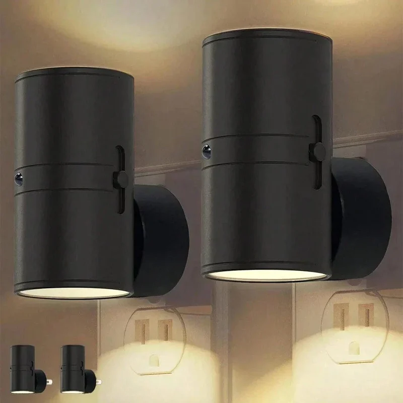 Fjärrkontroll Plug-In LED Vägg Nattlampa