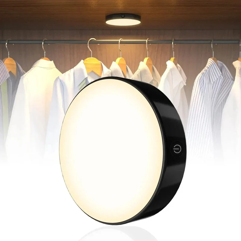 Uppladdningsbar Touch Bordslampa – Dimbar – Bärbar - Elegant Rund Design - Ideal Touchlampa För Sovrum - Inomhusbruk