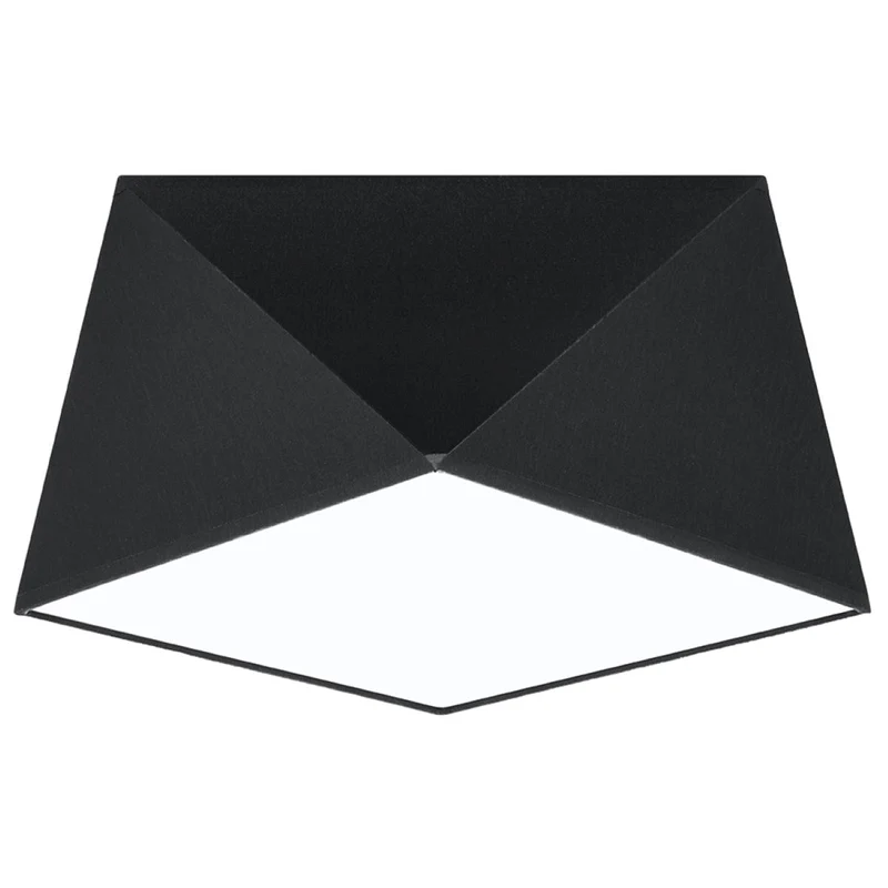 HEXA Svart Taklampa - Modern Geometrisk Design - E27 Lampa Kompatibilitet - 3 Färgval - Elegant & Funktionell Belysning för Alla Rum
