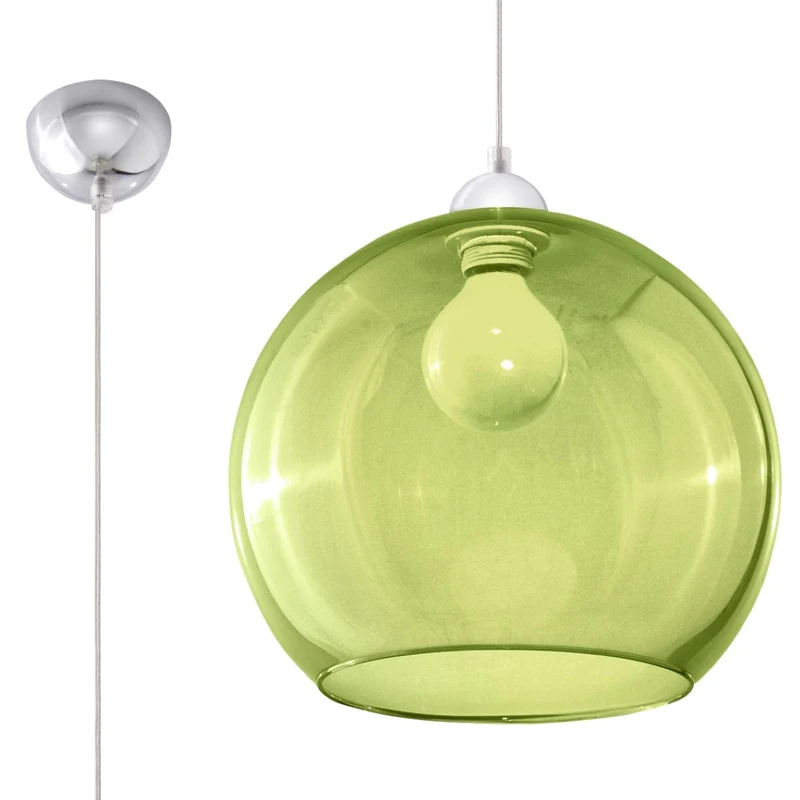 Glasbollpendellampa - Modern Hängande Lampa - 8 Färgalternativ - Utbytbar E27-lampa Kompatibel - Jämnt Spridd Glöd - Minimalistisk Design