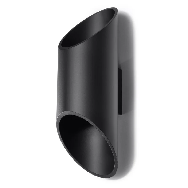 Penne Svart Aluminium Vägglampa - Minimalistisk G9 LED Lampa - 10x12x30 cm