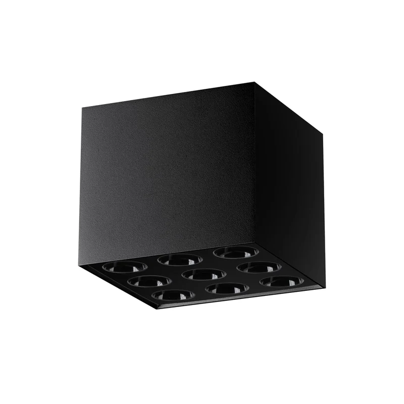 OZZY Taklampa Svart LED - Minimalistisk Design - Högkvalitativ Aluminium - Elegant Matt Ytfinish - Mångsidig och Tidlös - Modern Polsk Design
