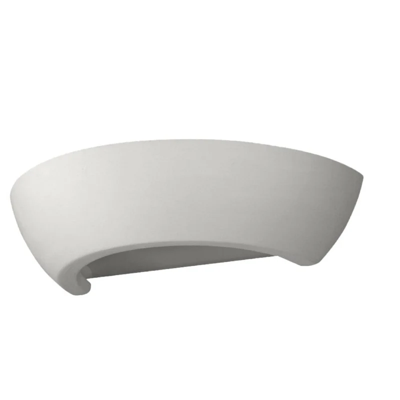 Oskar Vägglampa - Vit Keramik & Glas - E27 Max 15W - Modern Minimalistisk Design