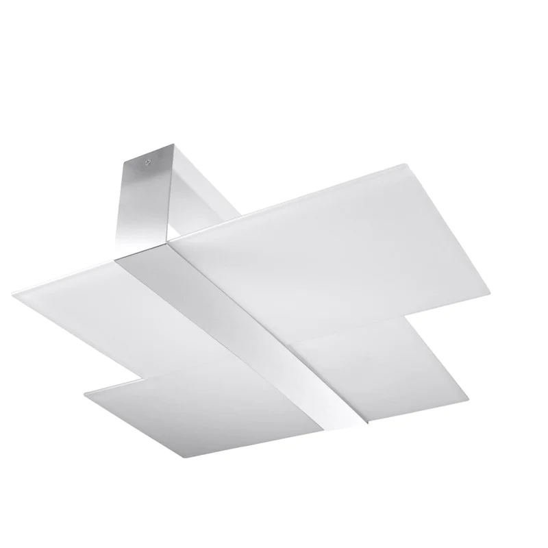 Massimo Taklampa - Krom & Vit - E27 Max 15W - Modern Skandinavisk Design