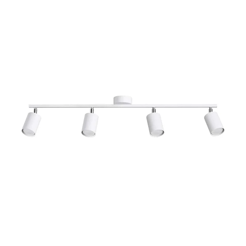 LEMMI Taklampa 4 L Vit - Minimalistisk Design - Justerbar Ljusvinkel - Smart Bulb Kompatibel - Lätt att Rengöra - Funktionell Belysning