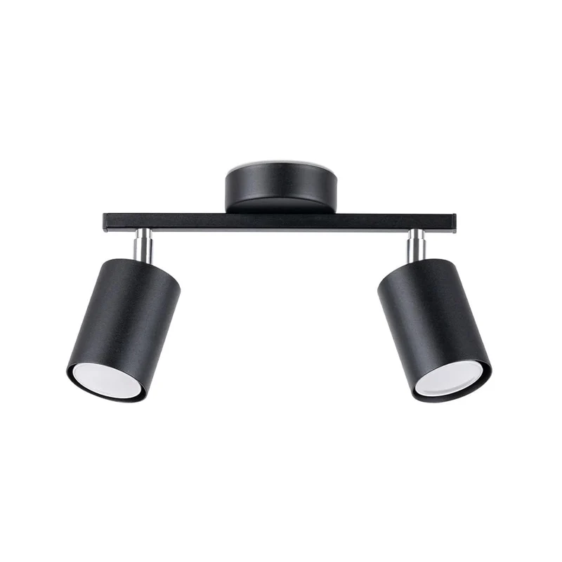 LEMMI 2 Svart Taklampa - Minimalistisk LED-belysning - Hög CRI - Justerbara armar - Energibesparande - 5-års garanti - Modern Interiörbelysning