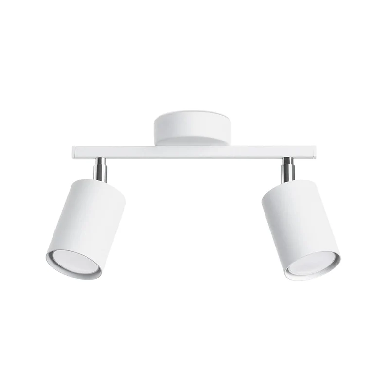 LEMMI 2 Vit Taklampa - Minimalistisk LED-belysning - Hög CRI - Justerbara Armar - Energisnålt - 5-årsgaranti - Modern Inredningsbelysning