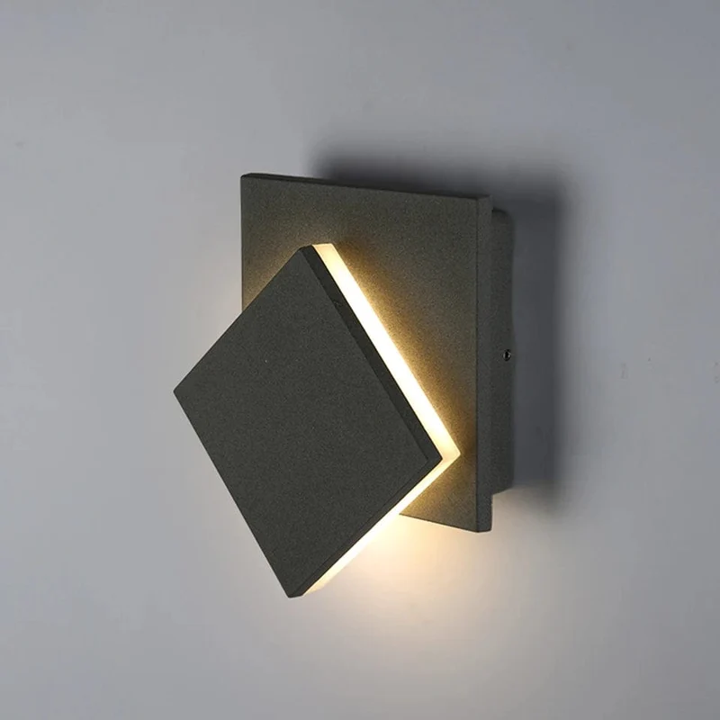 LED Vattentålig Utomhusvägglampa med 360° Rotation – Modern Utomhusväggljus för Trädgårdar och Dörrar