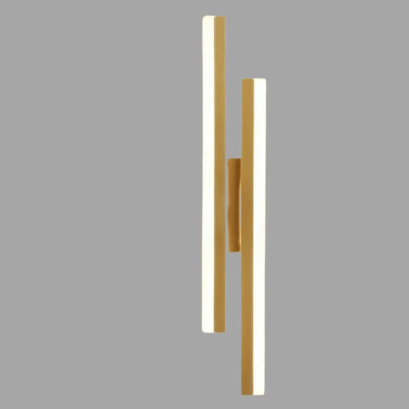 LED Vägglampa Med Akryl Lampskärm – Inomhus Väggljus - Modern Koppardesign - Justerbar Färgtemperatur - Guld/Svart Finish