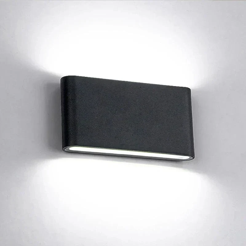 LED Vägglampa Med Upp/Ned Montering – Vattentät - Justerbar Färgtemperatur - Aluminium - Modern Design - Inomhus/Ute Användning