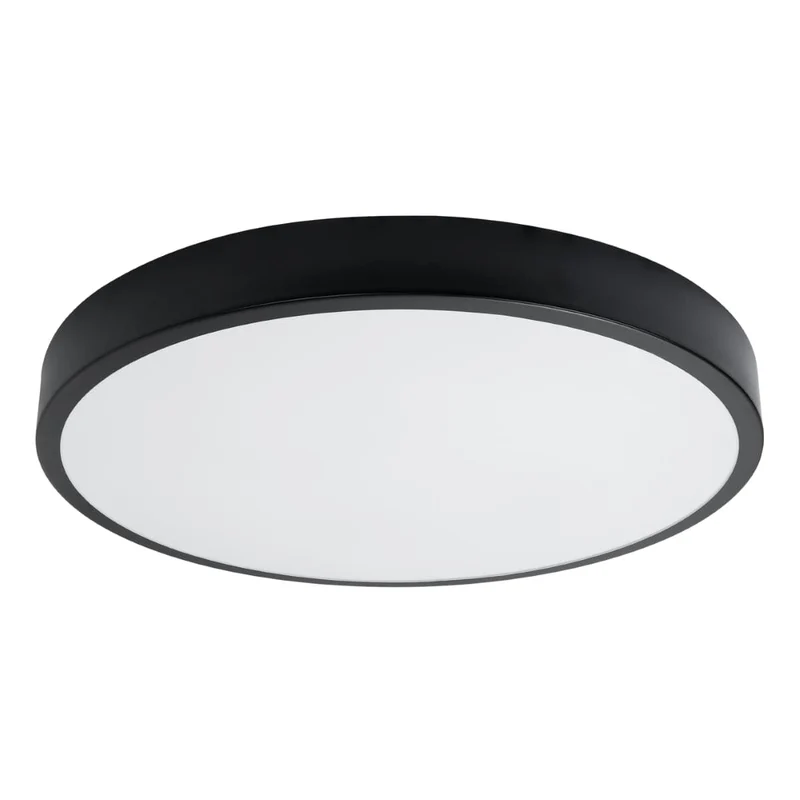 Onyx 60 Taklampa Svart LED 3000K - Rund Takplafond - Enkel och Elegant Design - Lätt att Rengöra - Mjukt och Diffust Ljus - Minimalistisk Stil