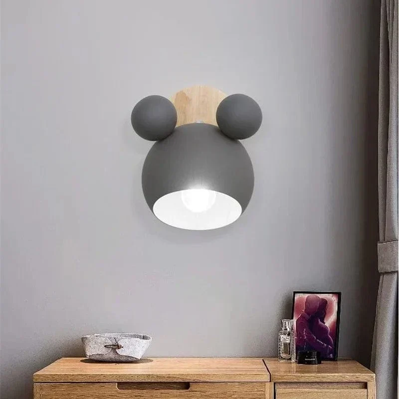 Nordic LED Vägglampa – Enkel Design – Mjuka Toner – Idealisk För Barnrum – Kompakt Storlek - Inomhusbelysning