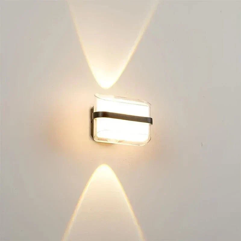 Modern Vattentät Utomhusvägglampa - IP65 Klassad Cirkulär Design för Balkong, Korridor och Innegård Belysning