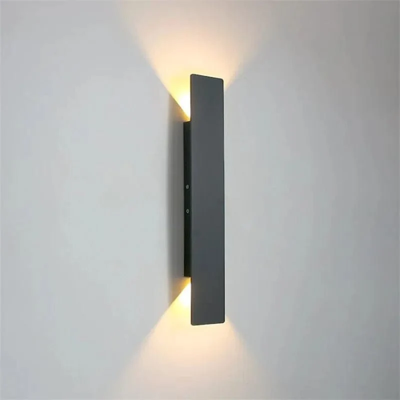 Modern Utomhus LED Vägglampa - Väggmonterad - Upp/Ned Belysning - IP65 Vattentålig - Aluminium - Svart/Vit Yta