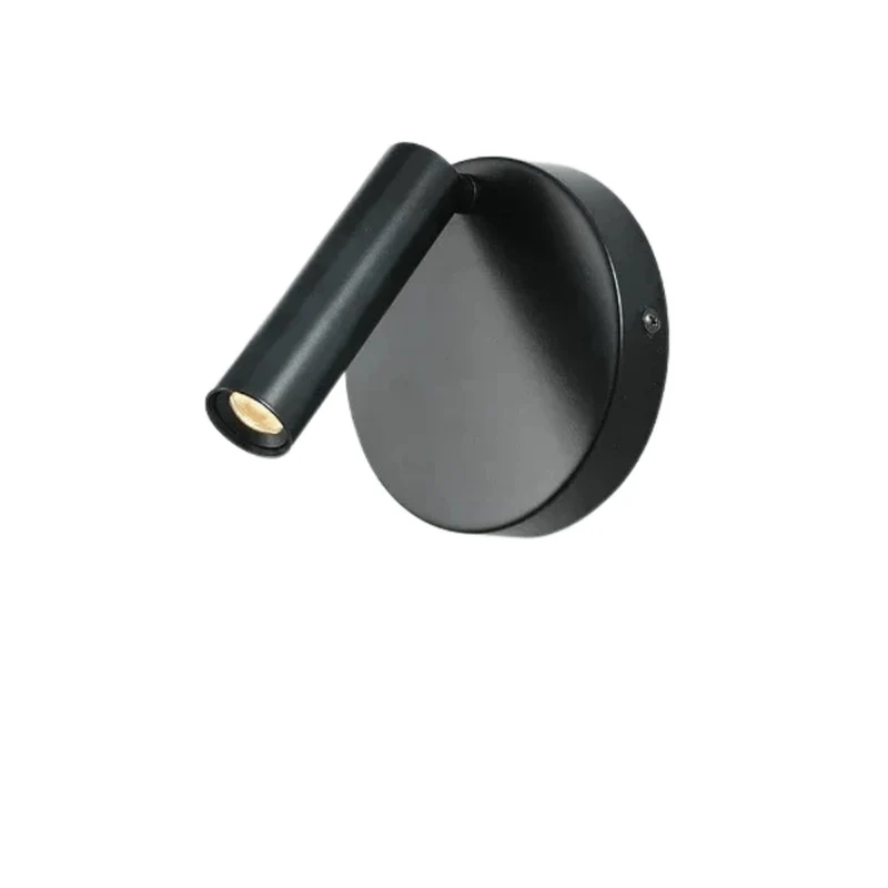 Modern LED Vägglampa Med Strömbrytare - Inomhus - Justerbar - USB Laddning - 350° Rotation - Svart/Koppar Finish